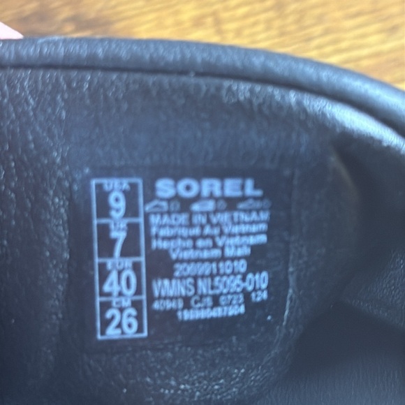 Sorel Black Leather Streetwear Slide Sandals - Picture 8 of 10